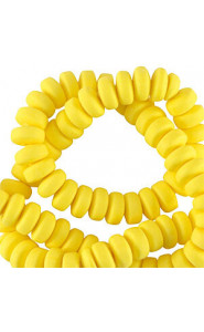 Polymer beads rondelle 7mm - Sunburst yellow
